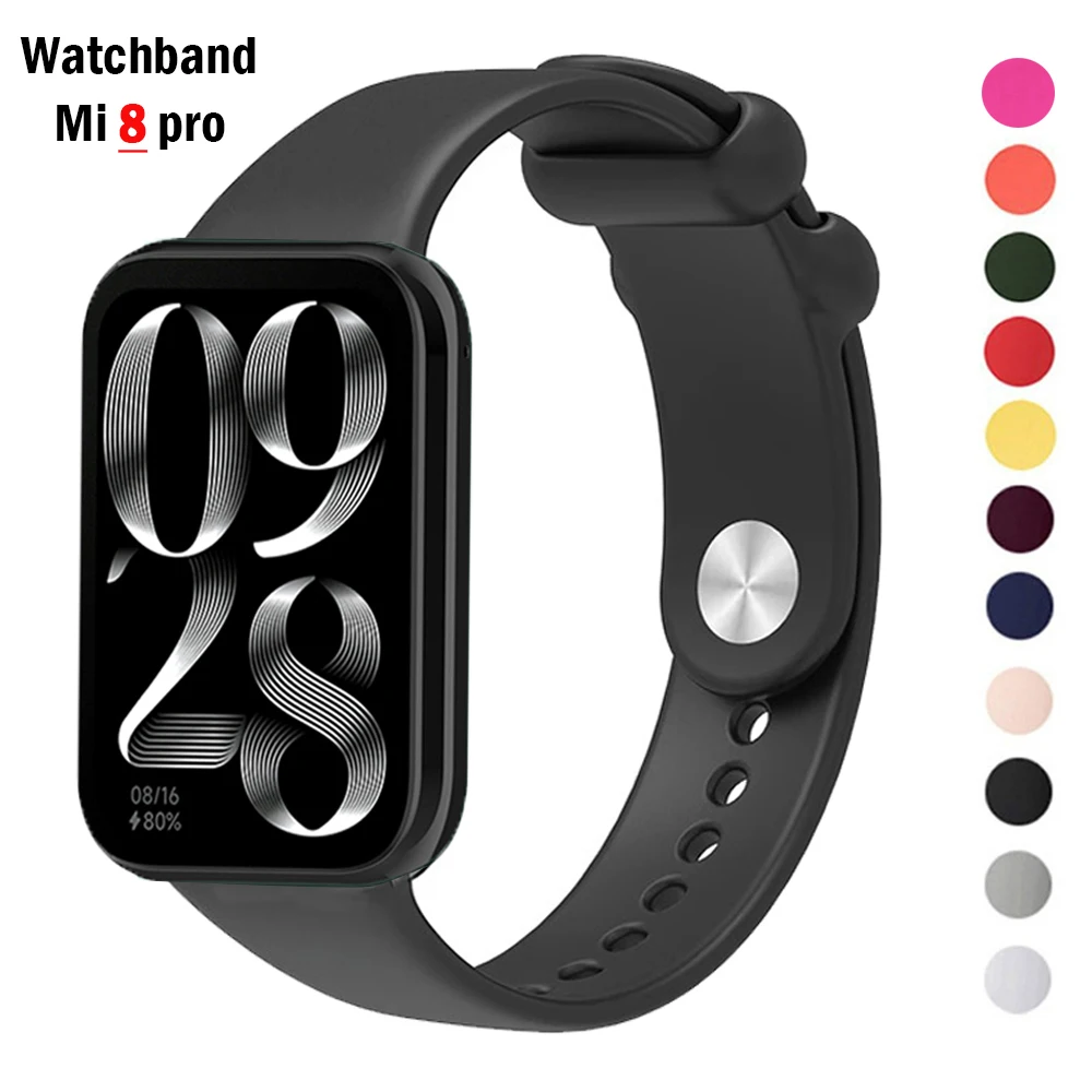 Silicone Watch band For Redmi watch 4 strap Smart correa Original Bracelet Sport WristBand For xiaomi mi band 8 Pro Accessories