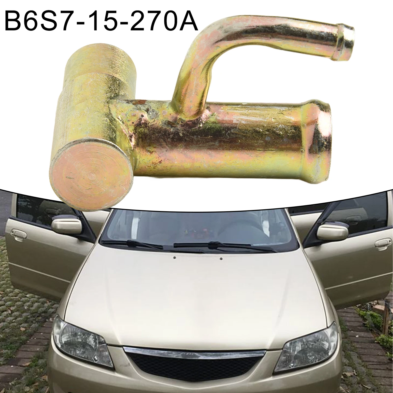 لنظام تبريد محرك أجزاء مازدا أنبوب ممر للمياه عن طريق الموديلات من '91 إلى '05 OEM رقم B6S715270A متوافق