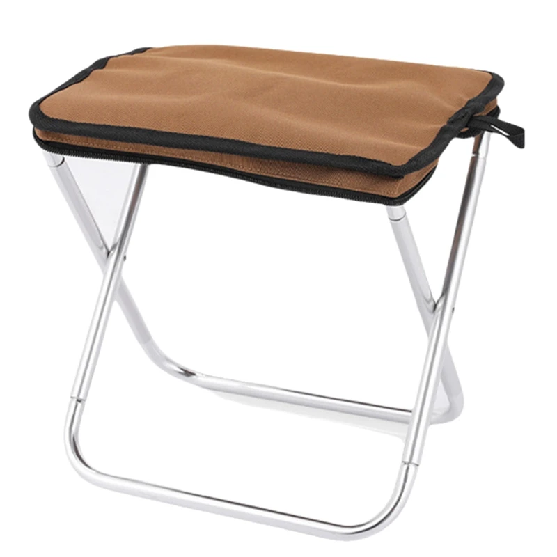 

DW-Outdoor Camping Stool Folding Fishing Chair with Portable Bag Aluminum Alloy Picnic BBQ Mini Portable Seat