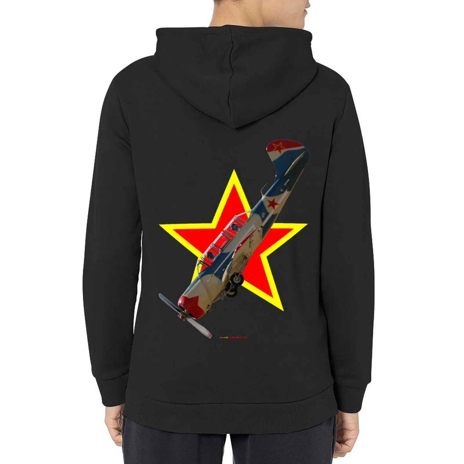 Red Star Yakovlev Yak-52 VH-VVS Hoodie men's clothes men clothes anime clothes autumn japanese hoodie