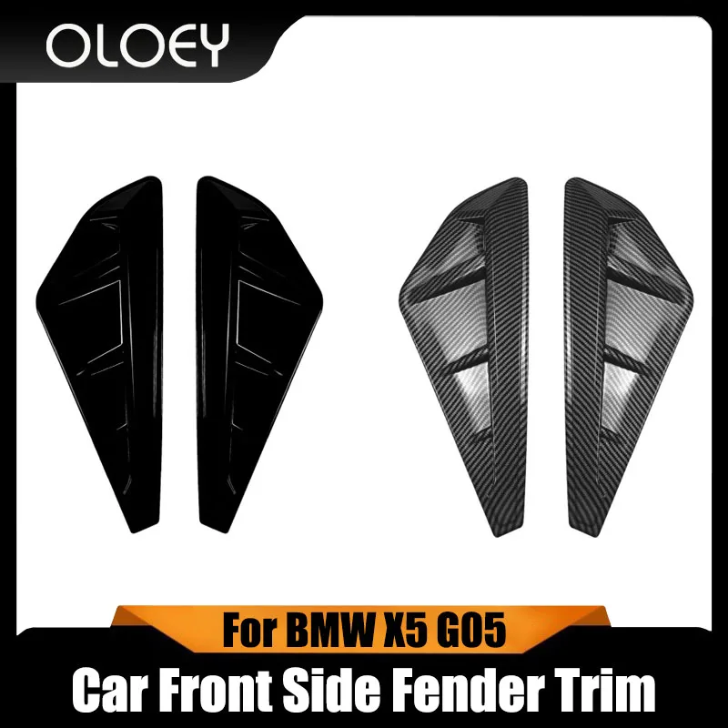 

Car Front Side Fender Trim Air Vent Canard Splitter Cover Bodykit Of Car Accessories For BMW X5 G05 2018-2022 Auto Parts