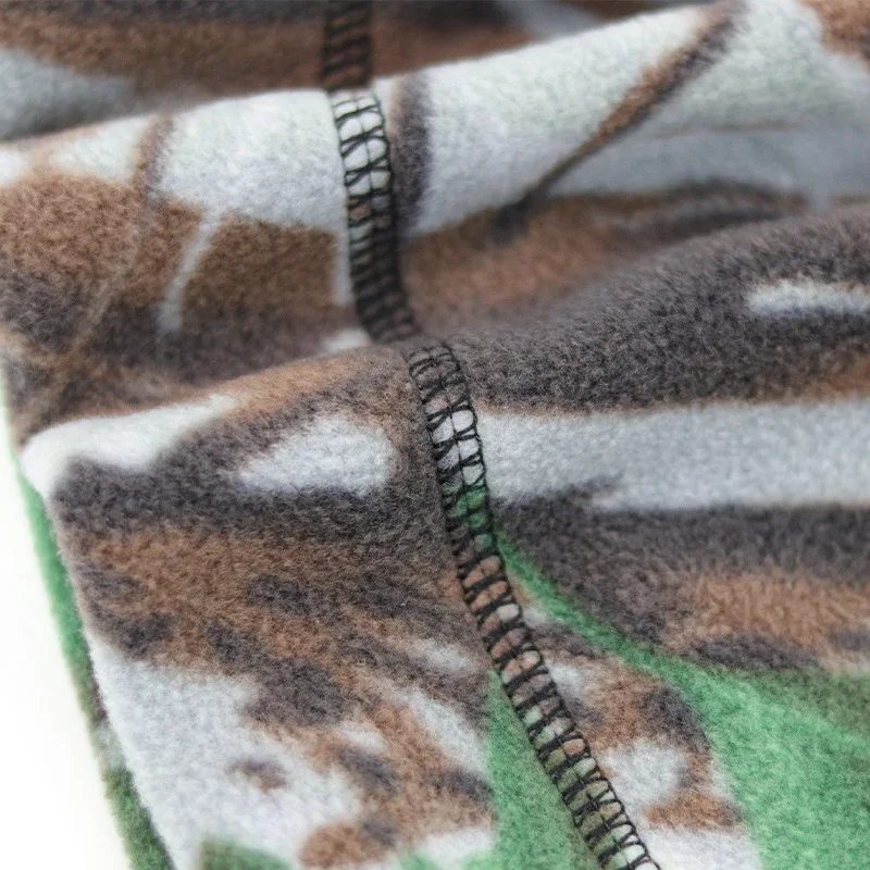 Autumn Winter Fleece Cap Warm Men Cycling Hiking Beanie Skiing Thermal Windproof Hat Camouflage Outdoor Elastic Skull Cap