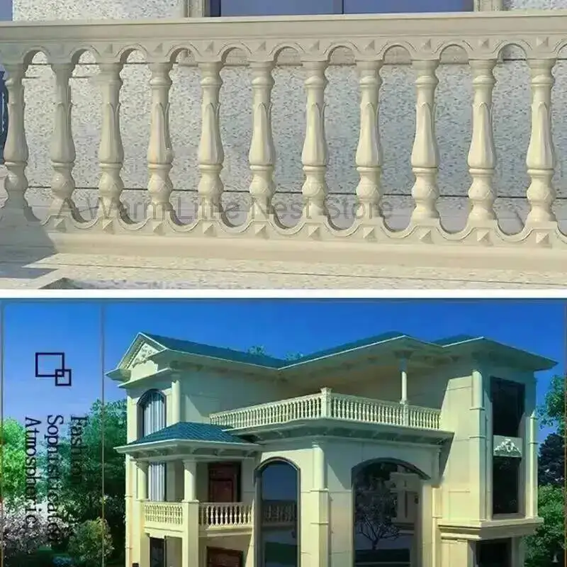 

Plastic Pillar Mould Railing ABS Roman Column Mold Concrete Baluster Molds Home Ornament Garden Decoration European Garden Fence