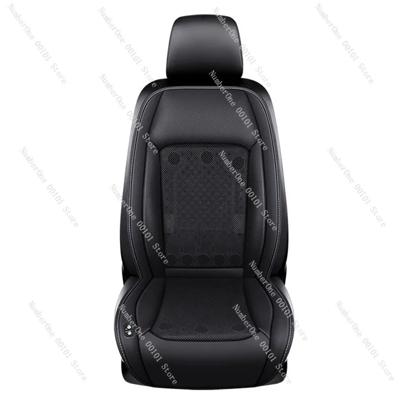 Cooling Ventilated Car Seat Cushion 12V Sedan 24V Truck Summer Ice Silk Fan Massage Pad Breathable Air Conditioned Cover