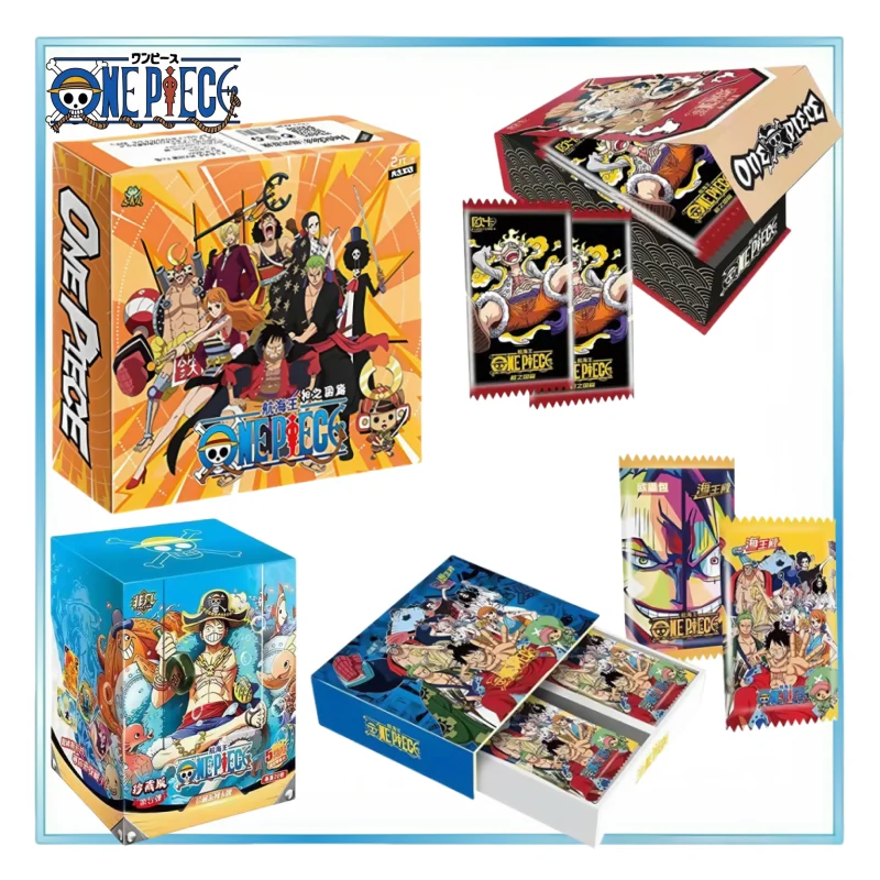 

One Piece Collection Card Luffy Table Game Card Japanese Anime Original Zoro Shanks Chanjis Laser Gold Hotball Toys Holiday Gift