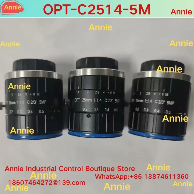 Second-hand test OK   OPT-C2514-5M industrial lens, 5 million pixels