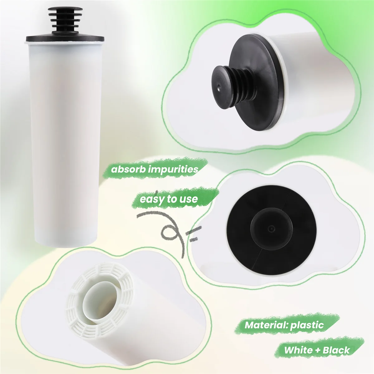 Steam Cleaner Water Purifier Descaling Cartridge for Karcher SC2 SC3 Clean Water Descaling Filter Premium Upright 1PCS