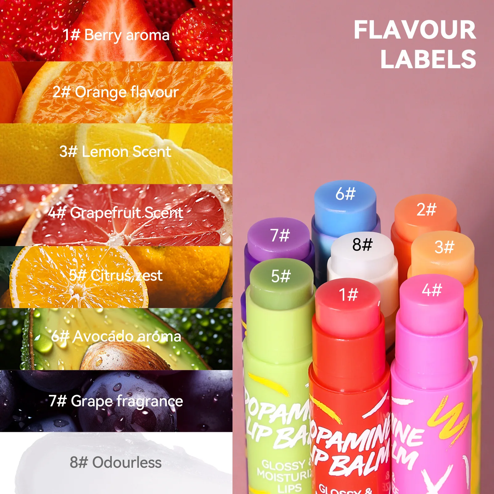 Color Changing Lipstick Discoloration Tinted Lip Balm Set Glossy Moisturizier Hydrated Natural Light Lip Plumping Lips Cosmetics S5ef1283b5a1c4fa19dd7da51b0a86677D