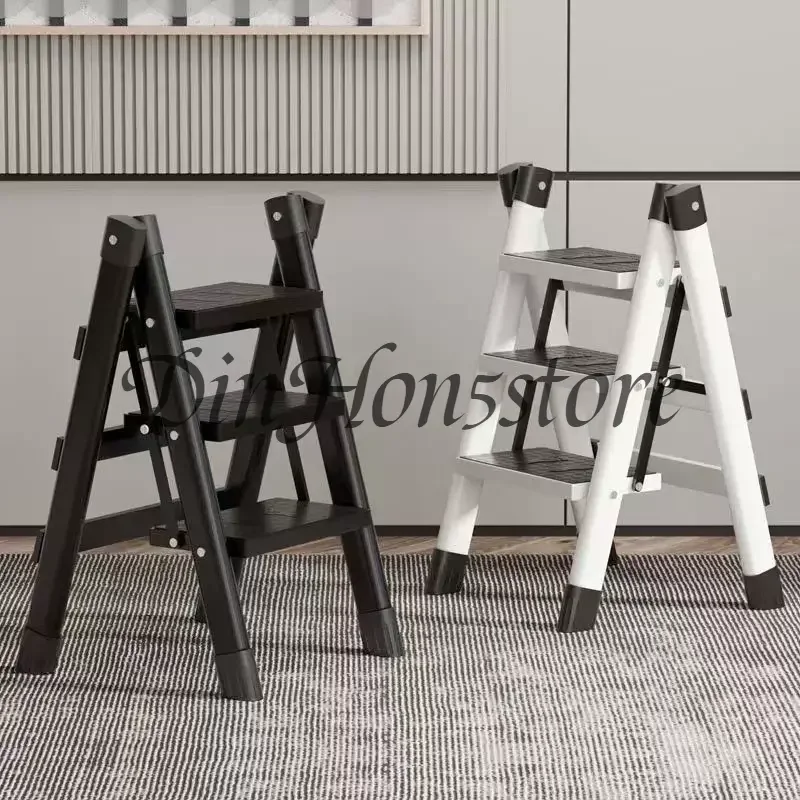 Ladder Household multi-functional herringbone ladder Folding ladder Stair stool Small indoor super thick flower stand