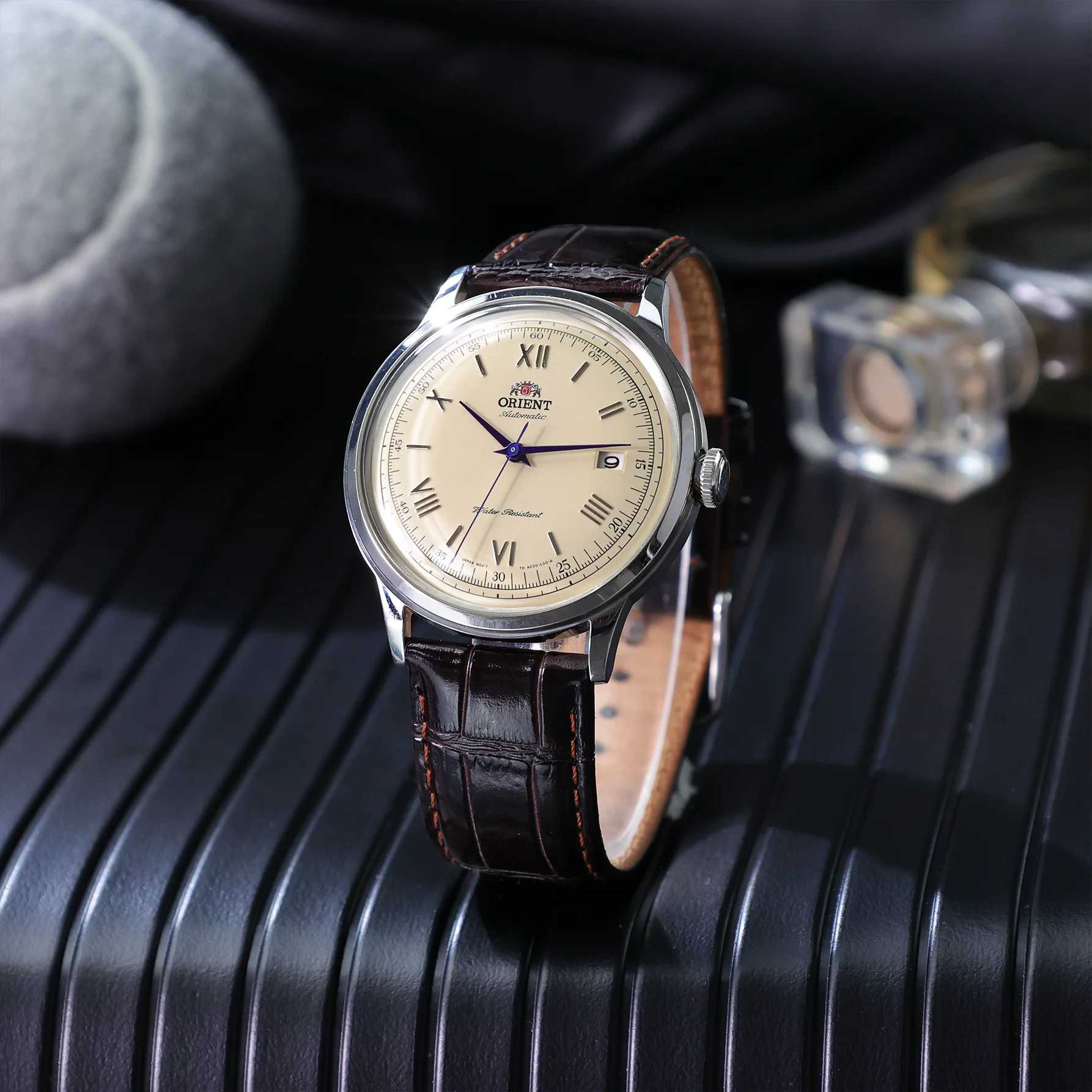 ساعة أورينت ساعات ميكانيكية أوتوماتيكية يابانية أصلية مقاومة للماء ساعات ريترو عصرية