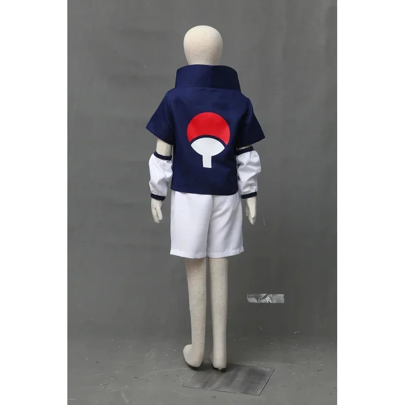 Аниме Косплей Учиха Шиппуден Костюм Хэллоуин Синий Свитер Белые Трубы Для Детей MN3