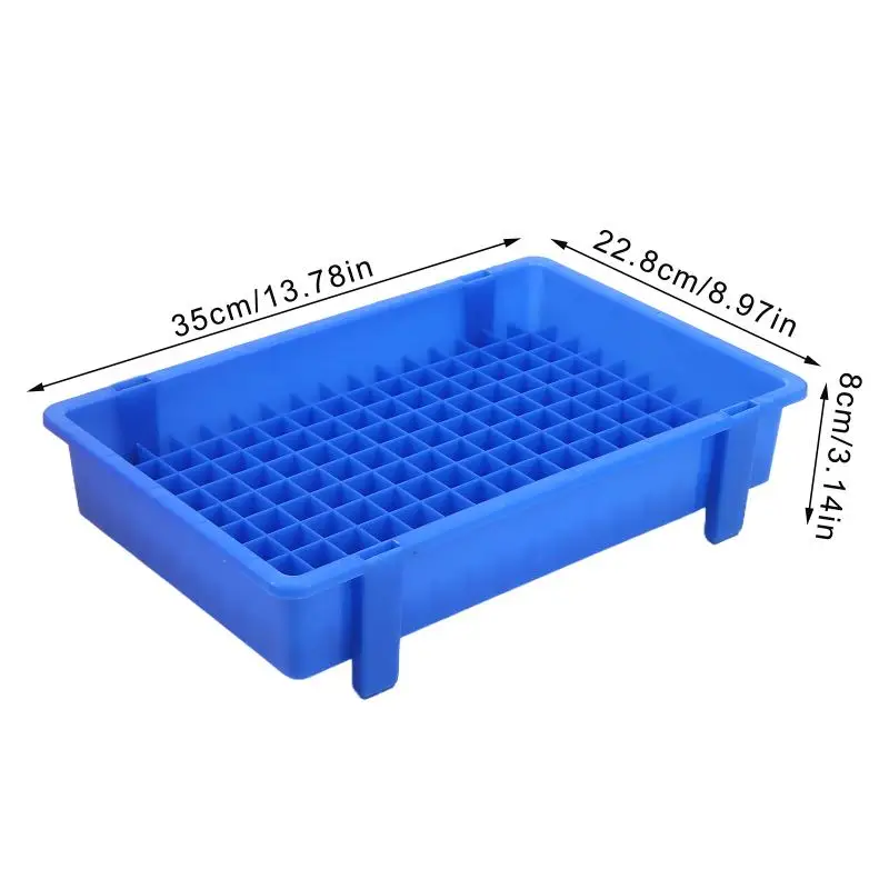 NUEVA Caja de Almacenamiento de Baterías de Litio de Plástico Reforzado para Celdas 18650 - Bandeja Dividida para Transporte y Manejo
