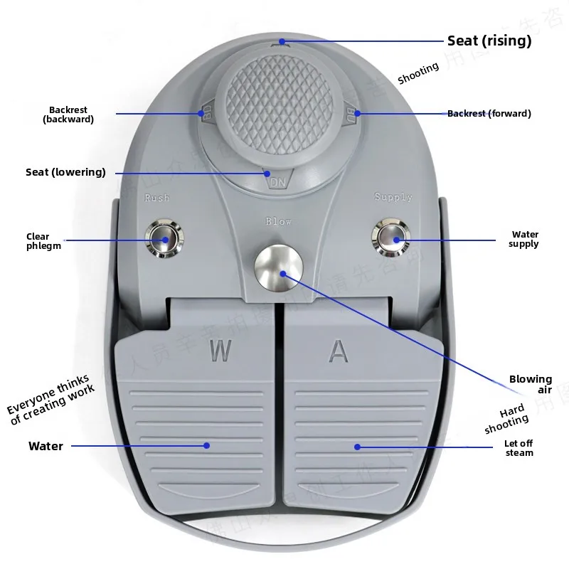 Multi-Functional Pedal Foot Control Switch | 2/3 Button Waterproof Switch for Chair & Equipment Control