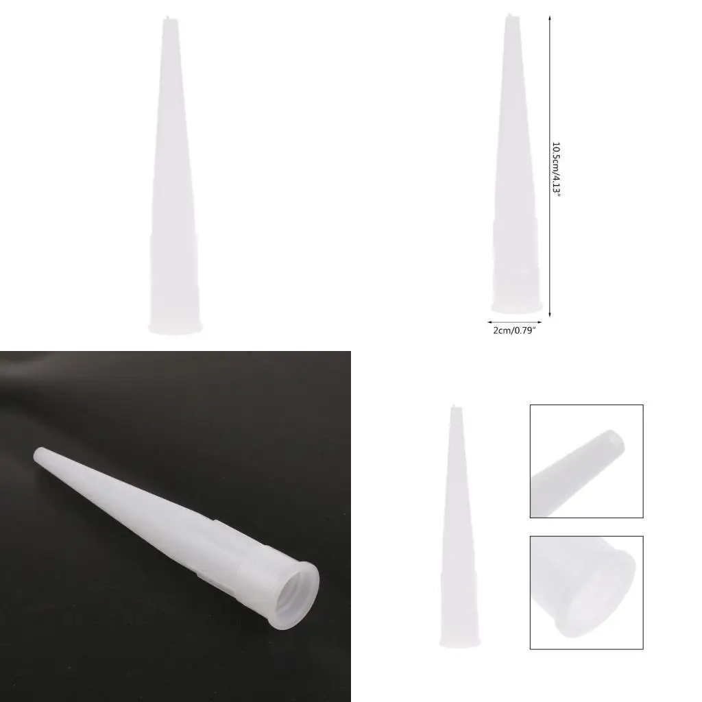 

R9UF Caulking Nozzle Cone 30 Pieces for Caulking Caulk Nozzles Applicator Sausage Caulking Cone Nozzles Reusable