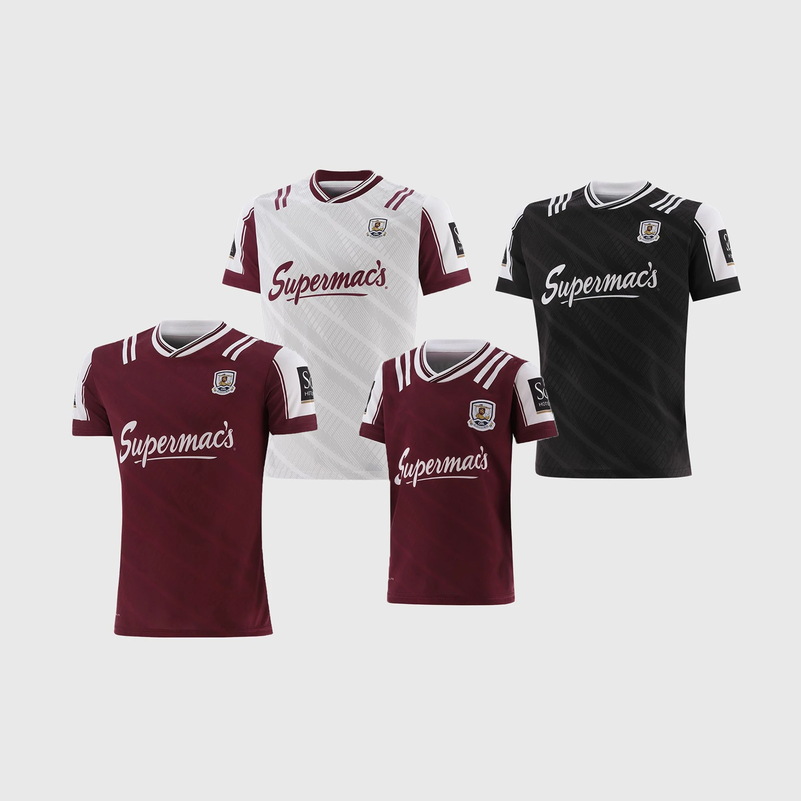

2025 Galway GAA с 3 полосками, мужская/детская копия домашнего/вратарского трикотажа, спортивный топ на заказ