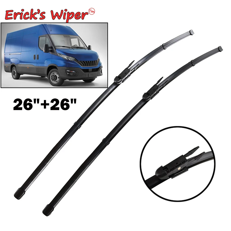 Erick's Wiper LHD Front Wiper Blades For Iveco Daily VI 2014 - 2023 Windshield Windscreen Clean Window Car Rain Brushes 26