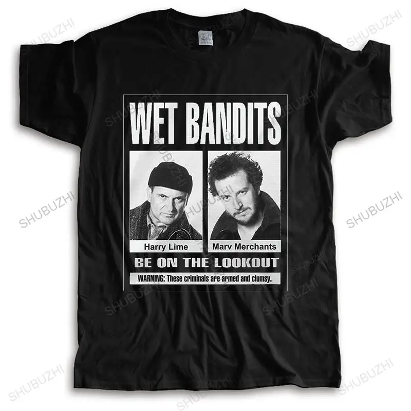 new men crew neck tees fashion cotton t-shirt New Home Alone Wet Bandits TShirt High Quality Tee Shirt summer funny t-shirt