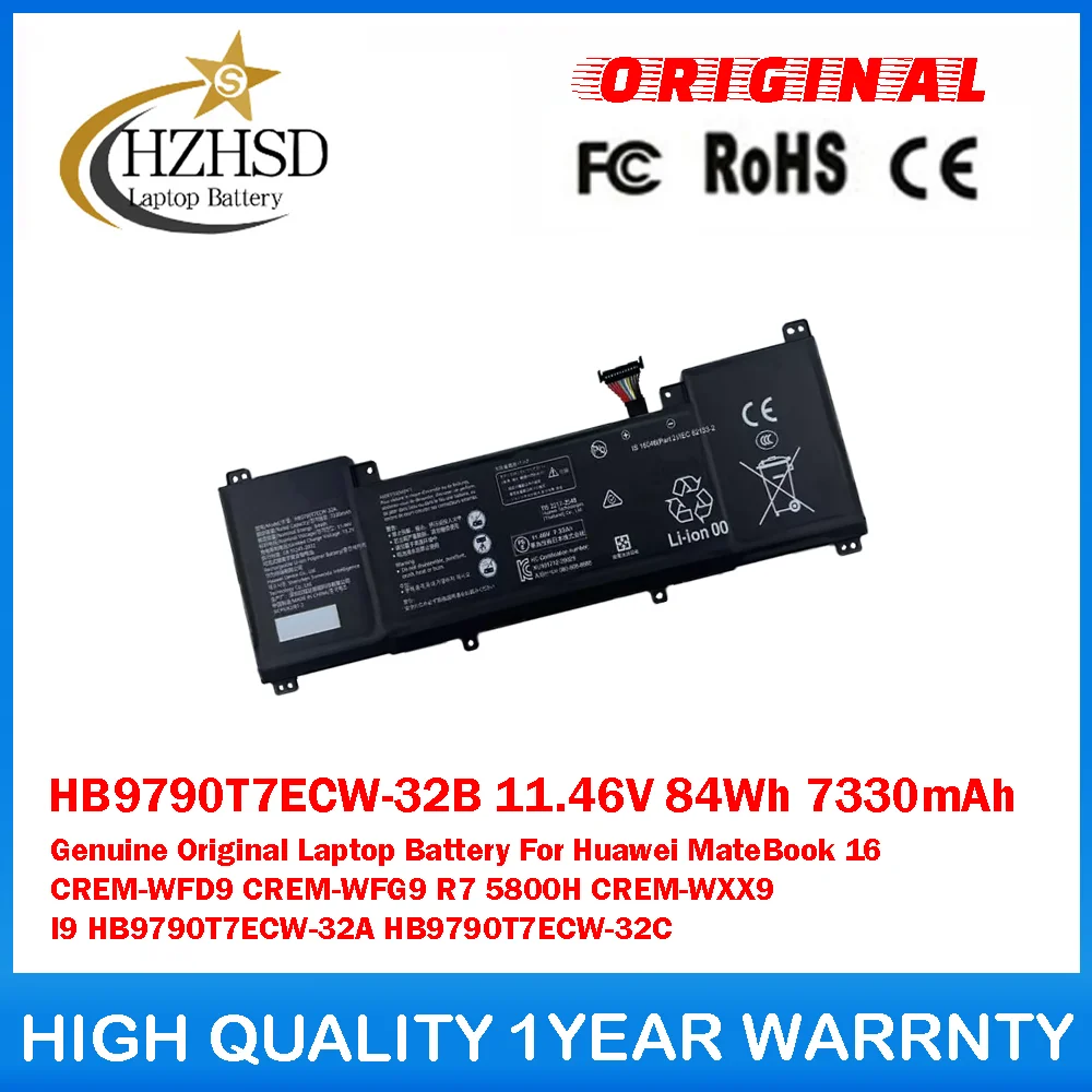 hb9790t7ecw-32a-1146v-84wh-7330mah-hb9790t7ecw-32b-batterie-d'ordinateur-portable-pour-huawei-matebook-16-r7-5800h-cremw-wfd9-crem-wfg9-wxx9
