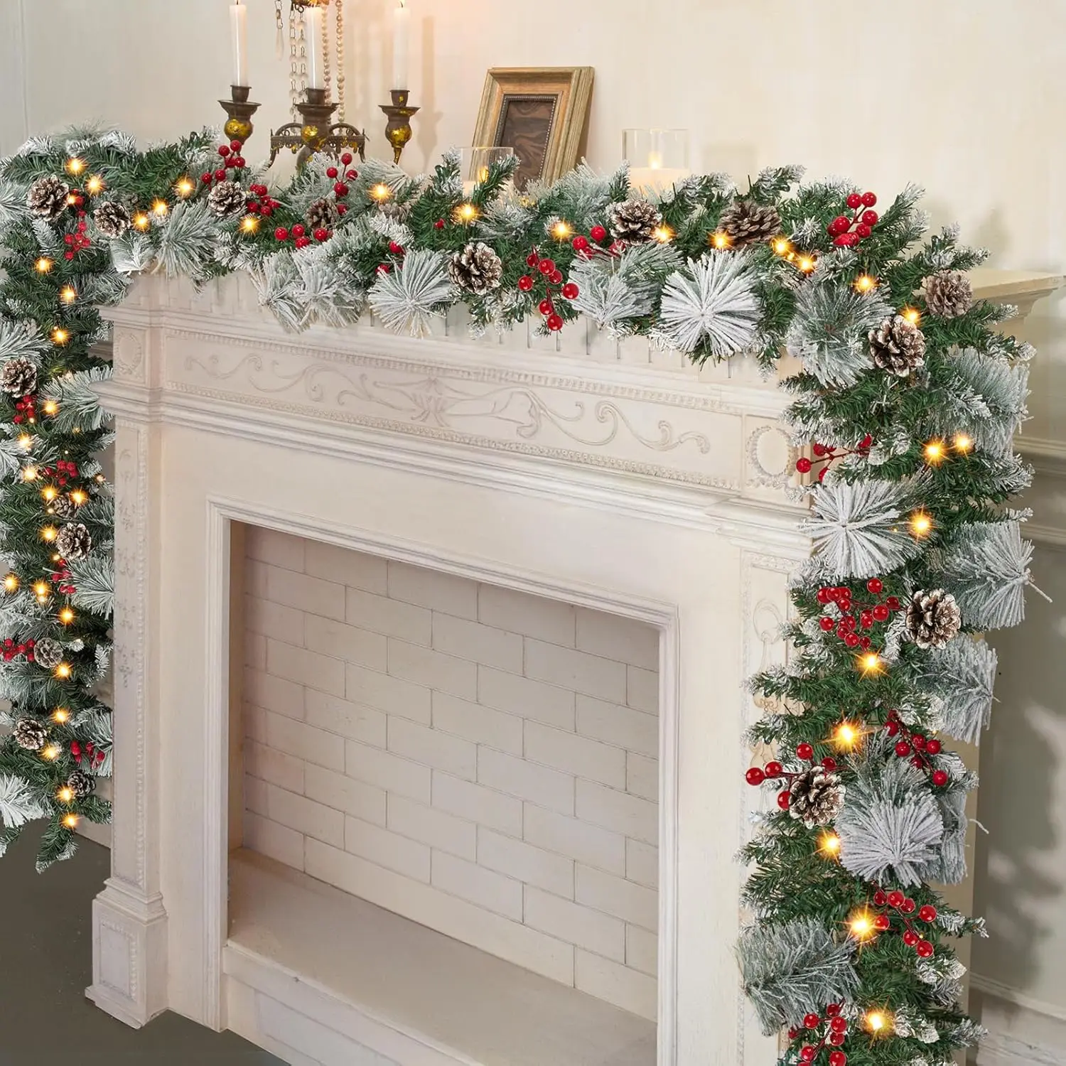 9Ft Pre-Lit Christm… - image