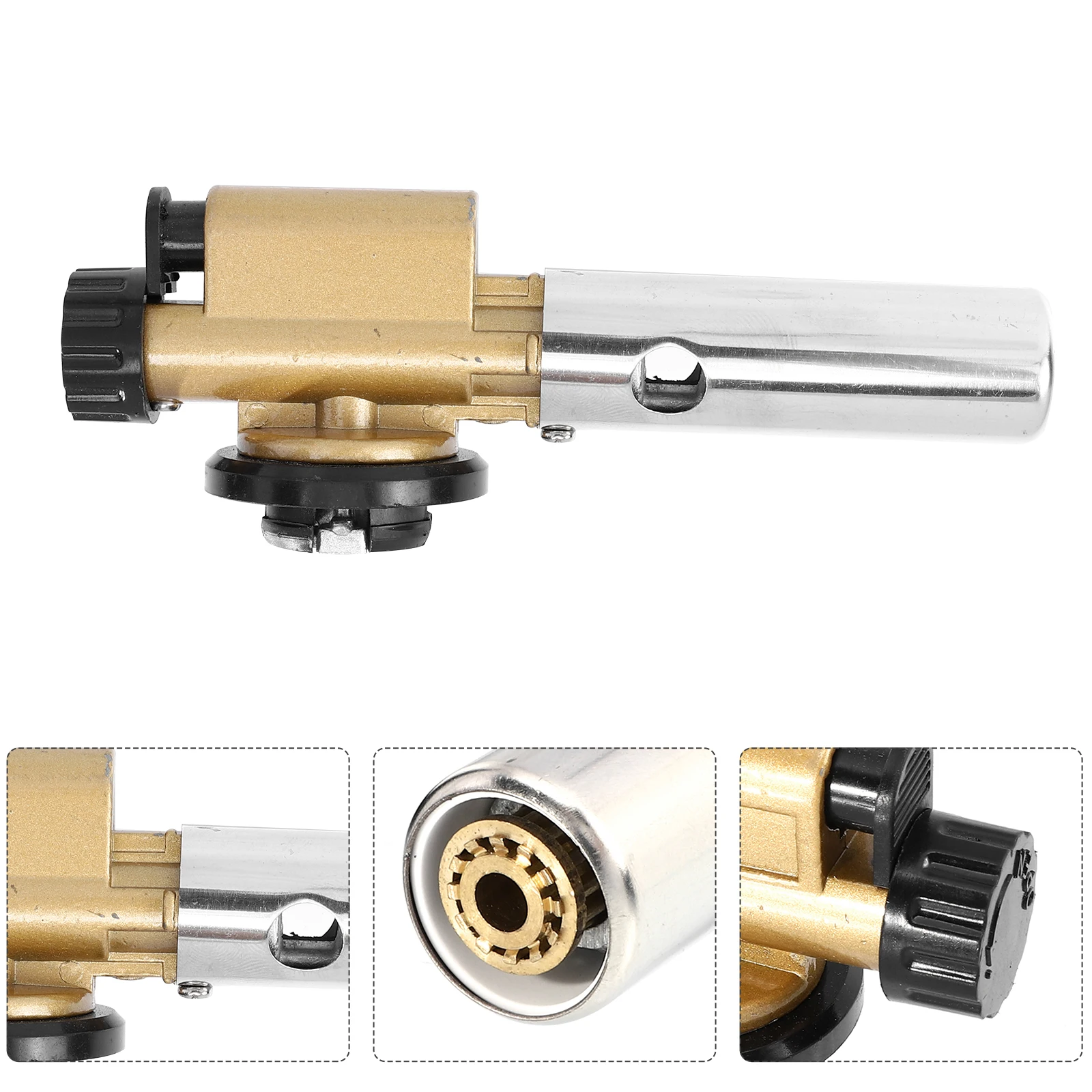 

2Pcs Flame Torch Adjustable Gas Welding Tool Portable Compact Flame Gun for Camping BBQ Outdoor Reusable
