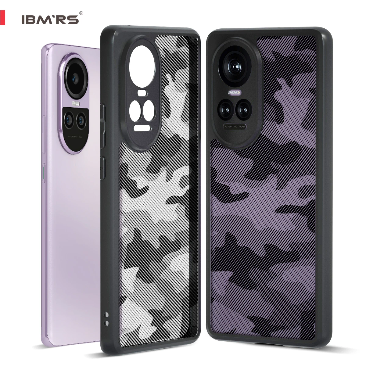 

for Oppo Reno10 Case Shockproof Bumper, Hybrid PC+TPU Rugged Protective Cover