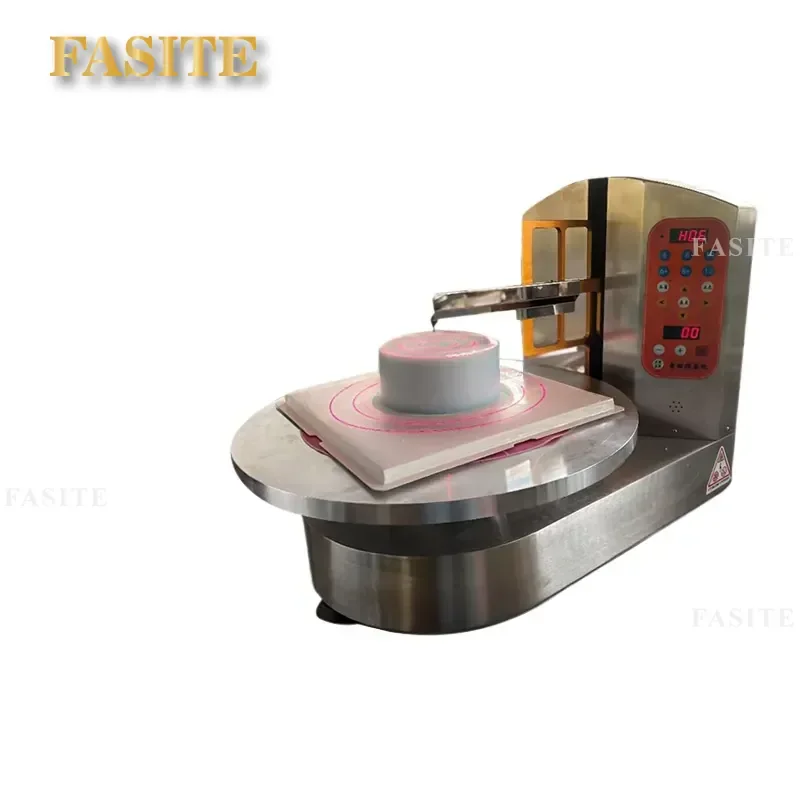 For Cake Sanding Machine Automatic Commercial Intelligent Voice Control Cream Smoothing Tool High Efficiency Bakery Dessert