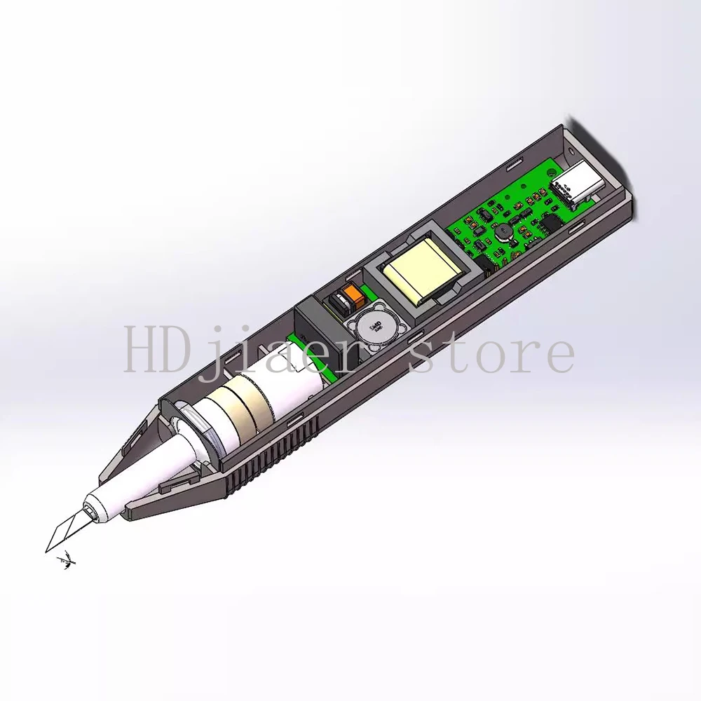 سكين القطع بالموجات فوق الصوتية DIY بقدرة 30 وات - قاطع محمول ممتاز للمطبوعات ثلاثية الأبعاد والخشب والبلاستيك وثنائي الفينيل متعدد الكلور (مع 5 شفرات وشاحن سريع PD) #4