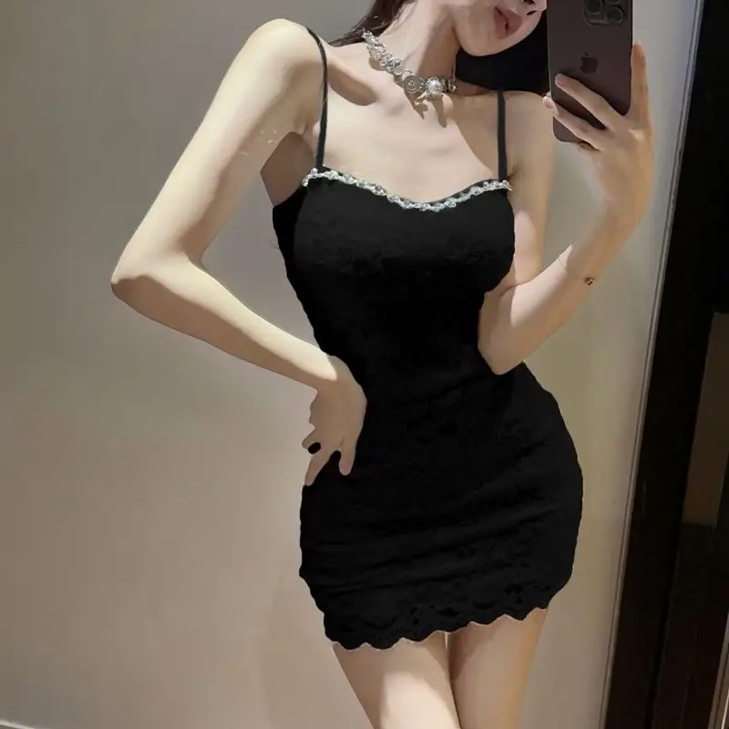 

Plus Size Pure Desire Sexy Lace Strap Dr Inner Wear Slim Fit ort Skirt Spring Summer New Arrival Women's plus Size Clothing
