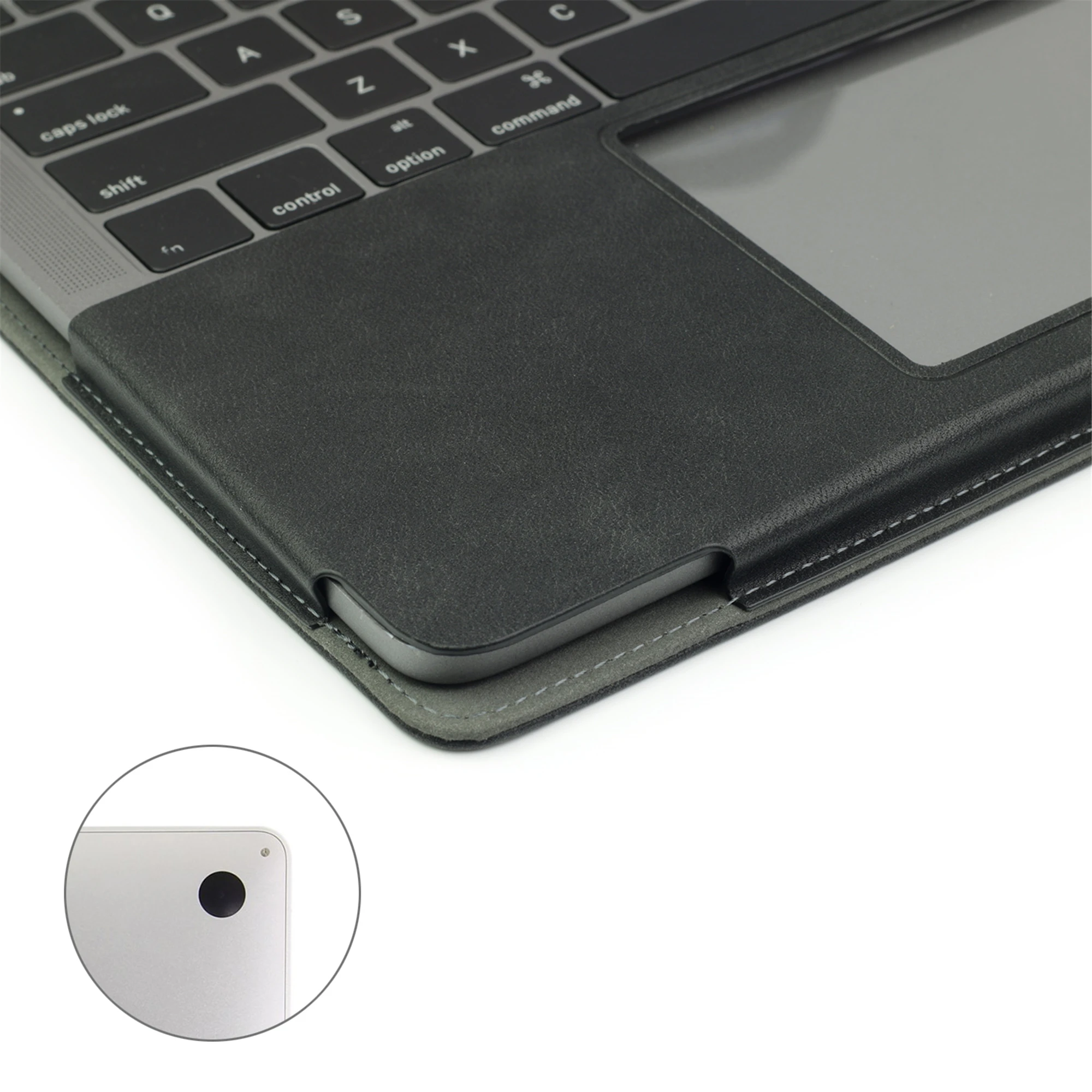 حافظة TYTX متوافقة مع حافظة MacBook Air مقاس 13.6 بوصة من جلد البولي يوريثان لعام 2022-2025 موديل M4 A3240 M3 A3113 M2 A2681 مع معرف اللمس