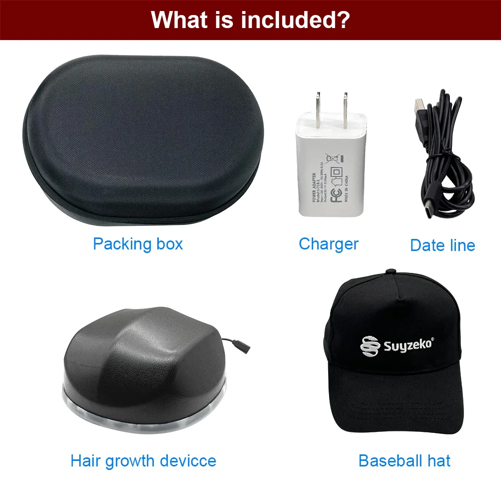 Portable Laser Hair Growth Cap Red Light Therapy LLLT Low Level Laser Therapy Devices Promote Hair Growth in Women and Men 2025