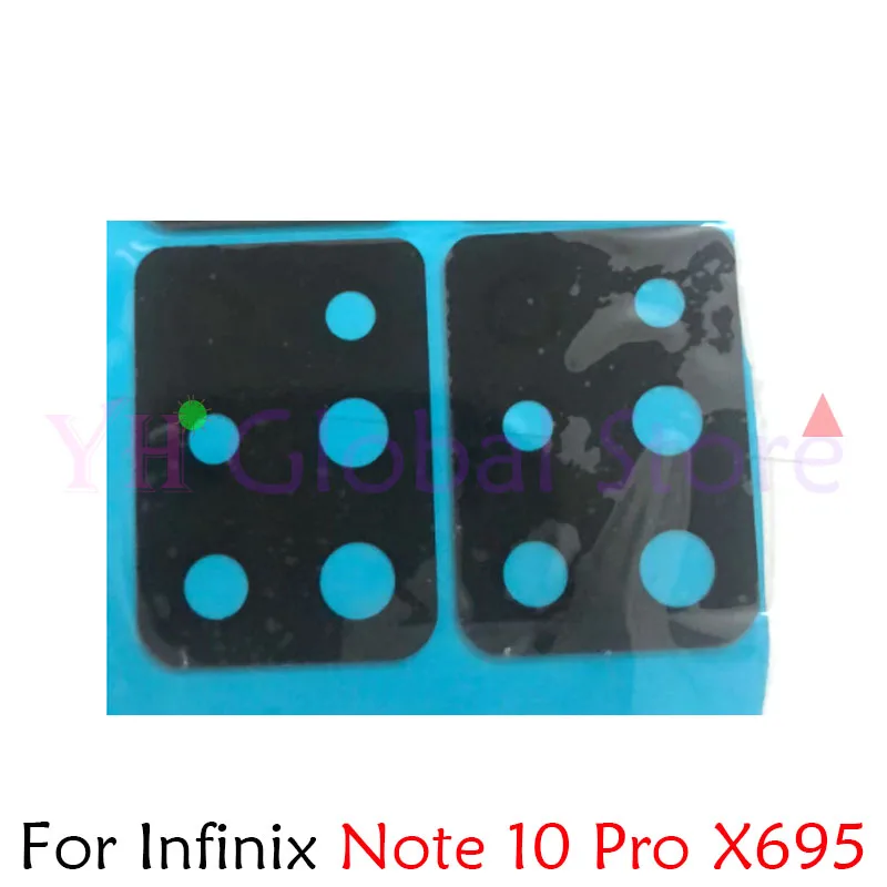 2PCS For Infinix Note 7 8 8i 10 Pro Lite NFC X690 X656 X692 X683 X693 X695 X695C Rear Back Camera Glass Lens With Glue