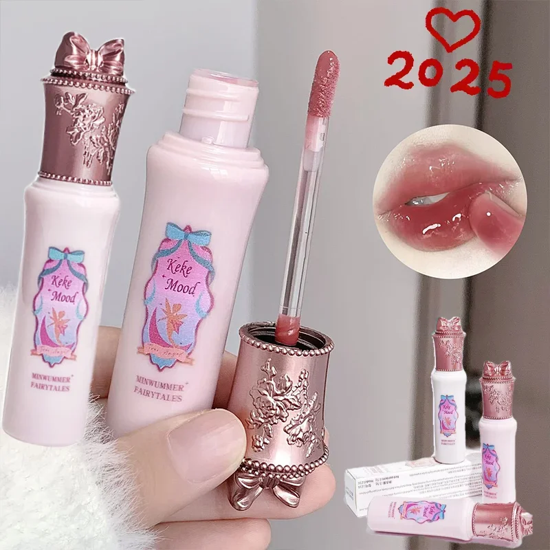 2.5g Flower Knows Jelly Lip Glaze Moisturizing Whiten Water Gloss Lip Glaze Midsummer Elf Original No Cup Stain Lip Care Makeup