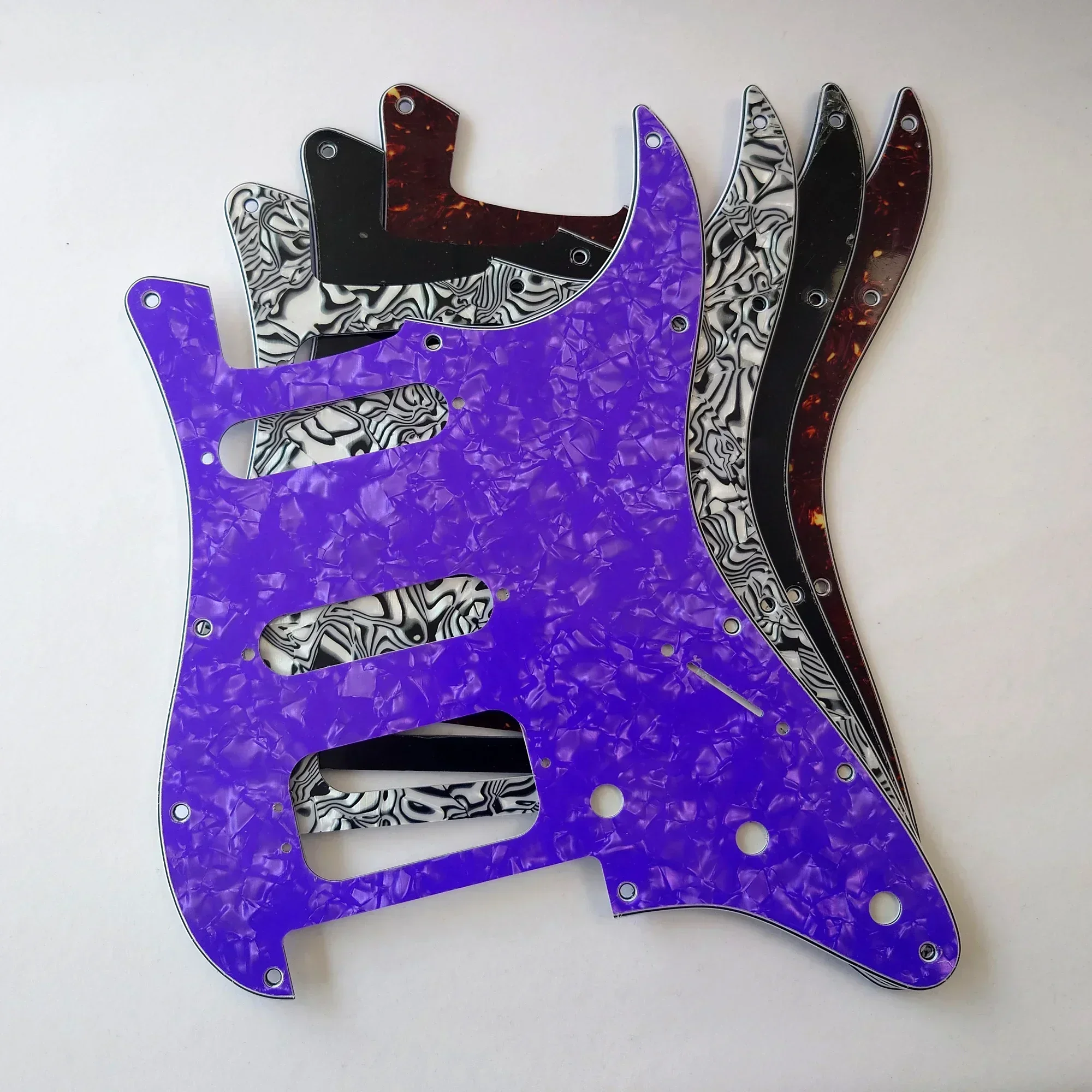 

11-луночная гитарная накладка для ST, гитарный звукосниматель SSH, гитарная пластина, запасные части