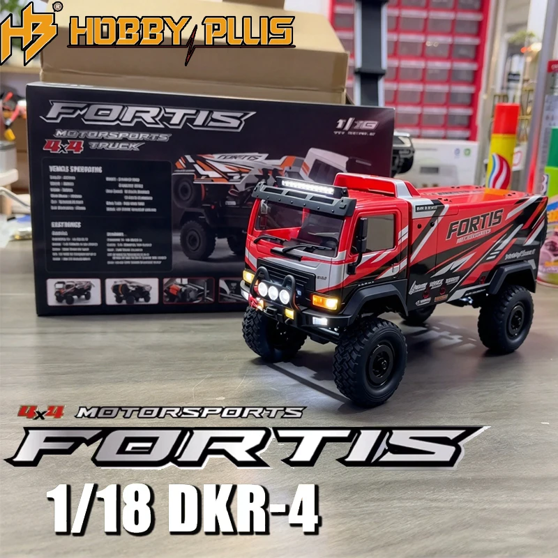 1/18 RTR 4X4 RC Cars Off Road Vehicle Desert Rally Car DKR-4 2Speed Gearbox Metal Drive Shaft Brushed Brushless Motor Toys Gift