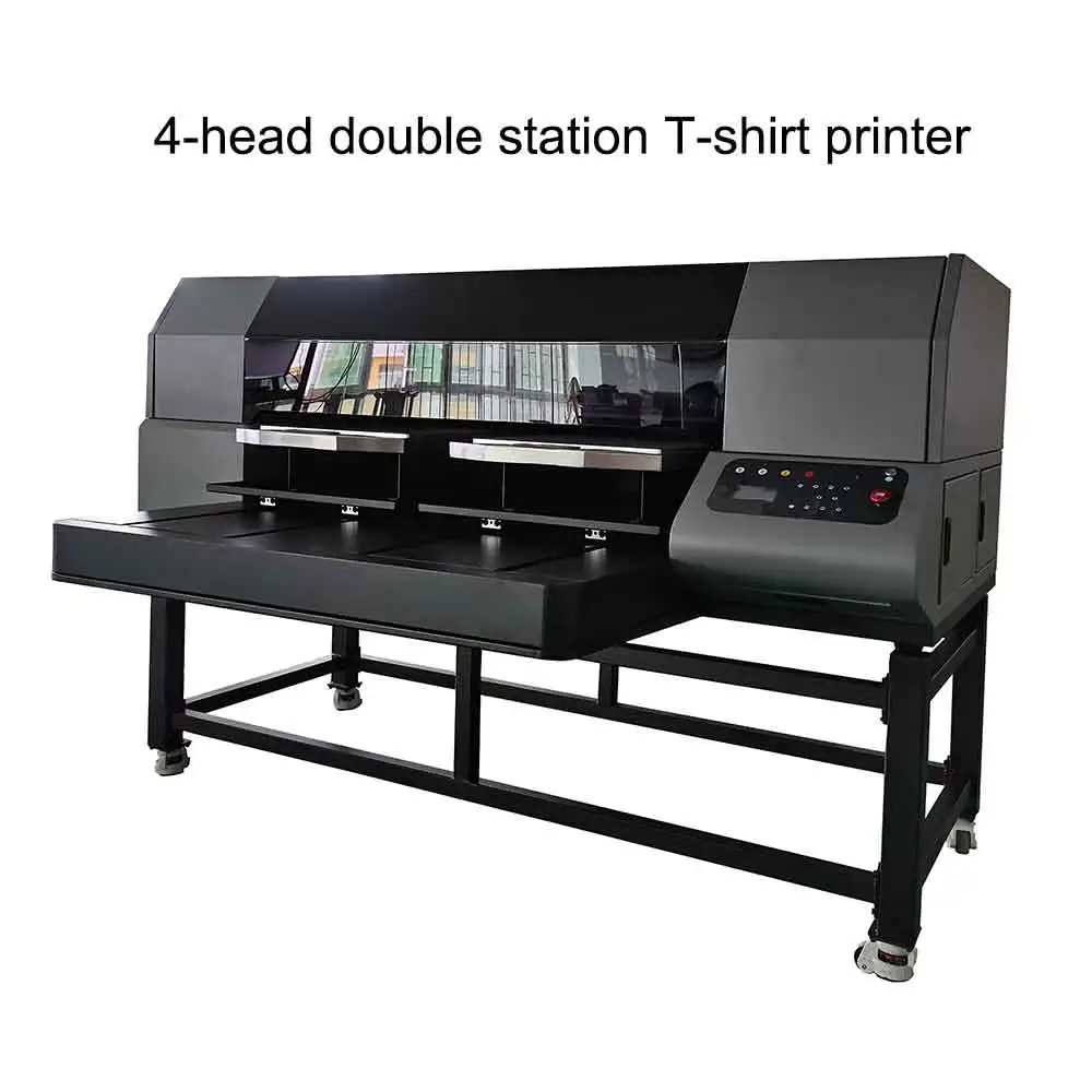 Guangzhou disen price double station 40x50cm large industrial a2 a3 tshirt printer cheap dtg digital direct to garment printer