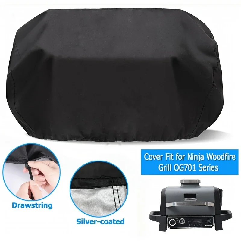 غطاء شواية للشواية والمدخن الخارجية من نينجا وود فاير، ملحقات شواية الشواء، غطاء شواية مقاوم للماء