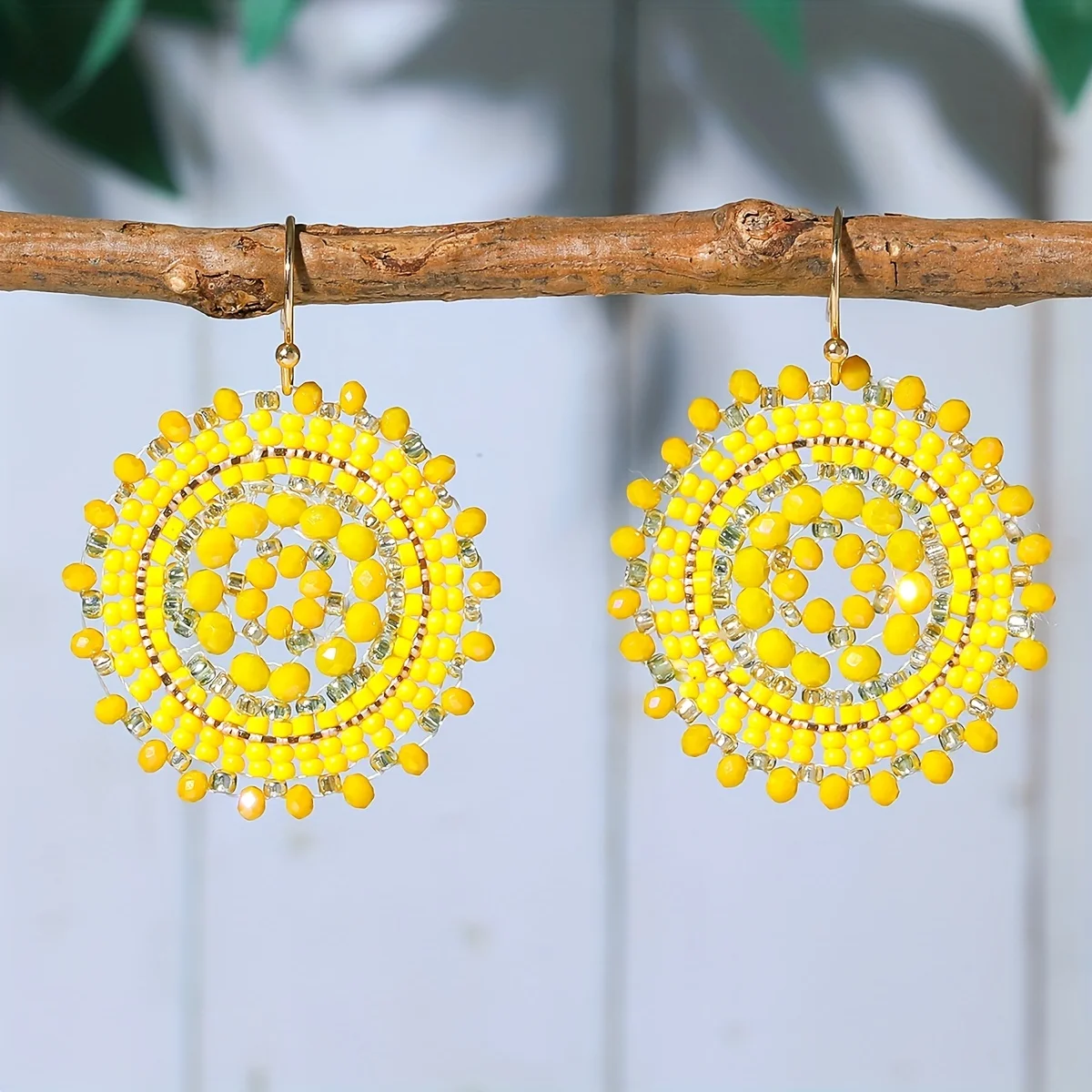 New Exquisite Floral Designs, Sparkling Rhinestone Beads, Drop Swing Earrings, Vintage Boho, Vacation Earrings