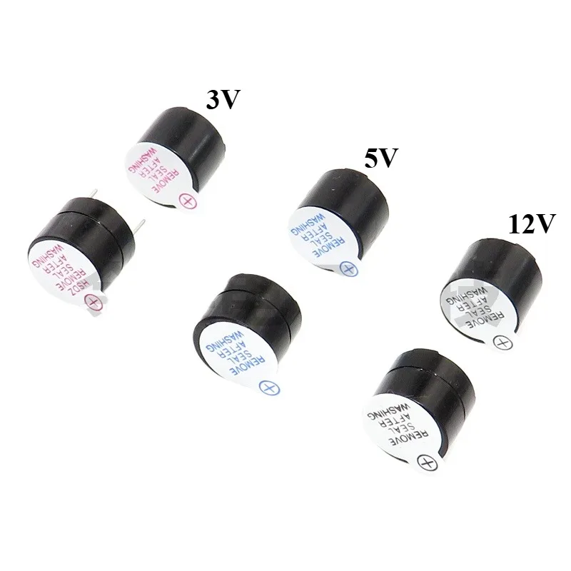 5Pcs/Lot High Quality Active Buzzer 12*9.5MM 3V 5V 12V TMB12A03 TMB12A05 TMB12A12 Long Tone