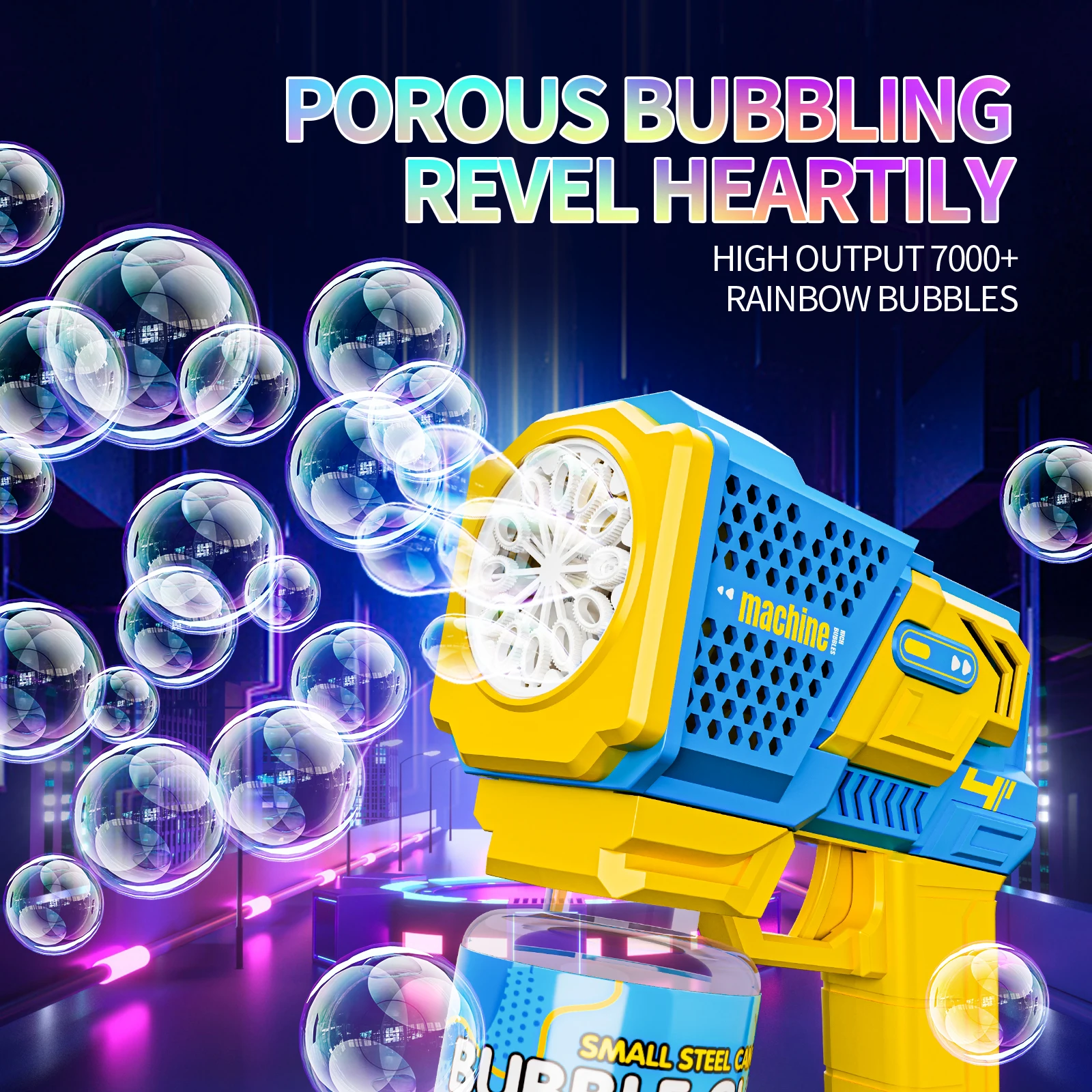 Nuovo spazio elettrico automatico macchina per bolle pistola per bolle estate spiaggia bagno giochi all'aperto bambini fantasy bambini giocattolo per bolle
