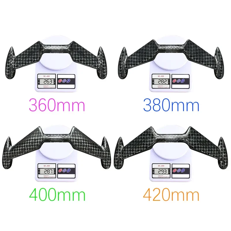 12K Full Carbon Fiber TT Clip On Extension Bar Glossy Finish Ultralight Trial Road Racing Bike Handlebar