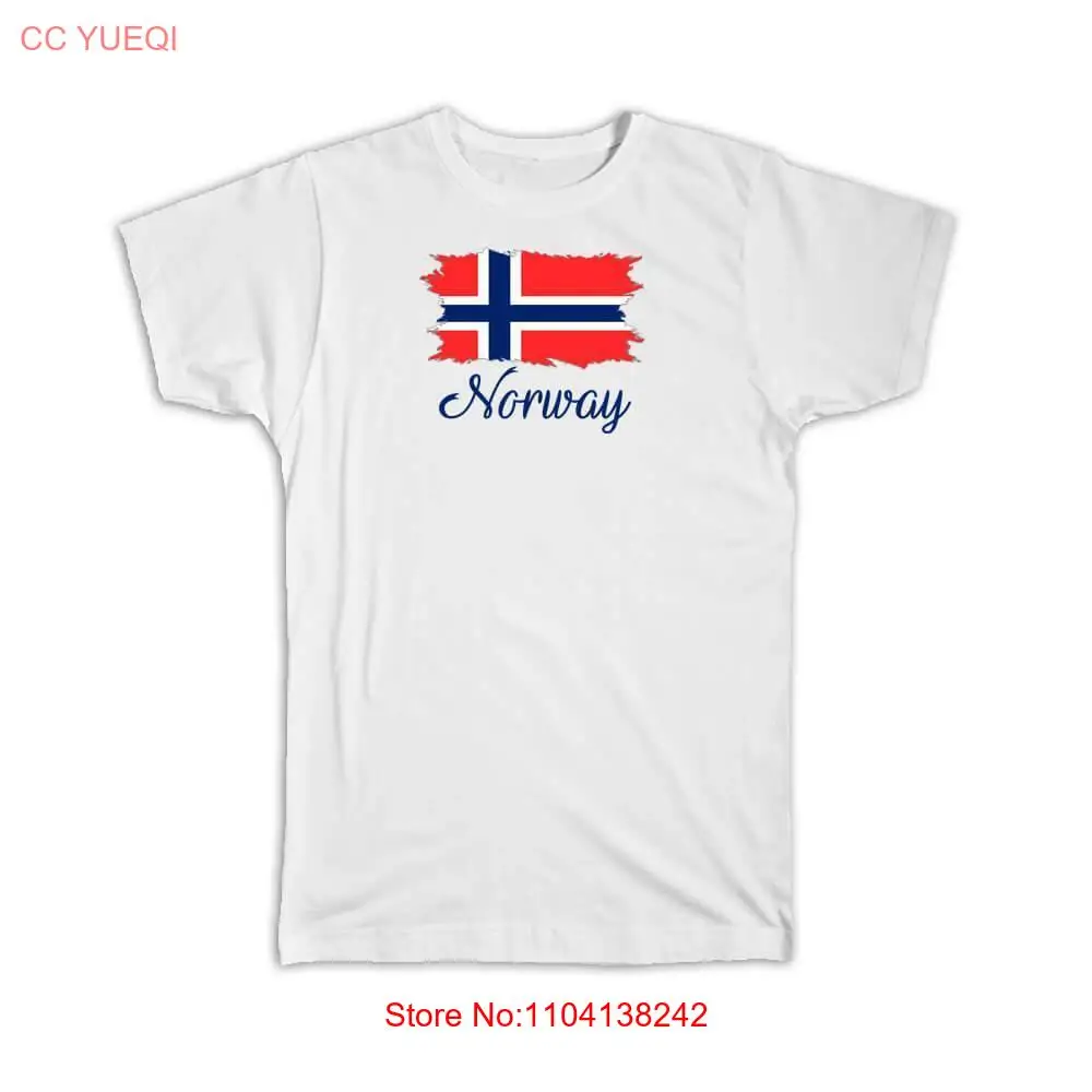 Gift T-Shirt : Norway Flag Norwegian Country Expat