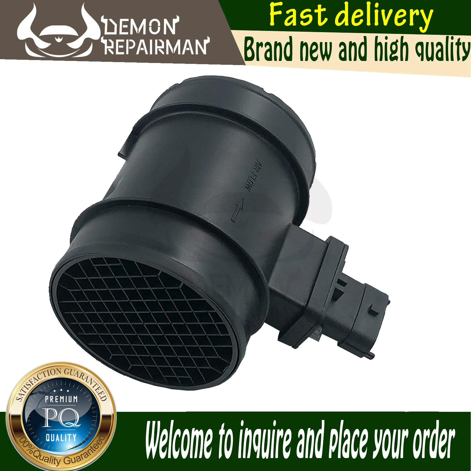 0281006054 51782035 71795057 Nuevo Sensor MAF (Medidor de Flujo de Aire) Compatible con Fiat Doblo MiTo 1.6L Alfa Romeo 159 Brera Spider 2.0L