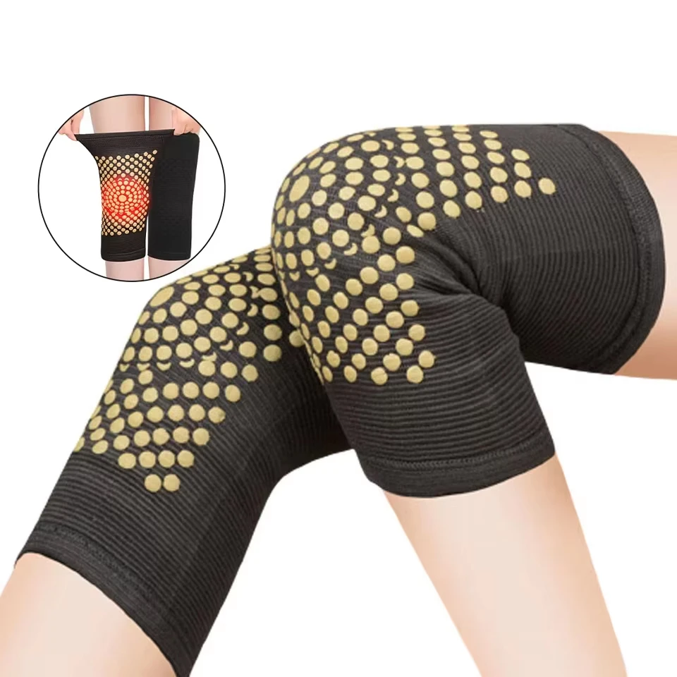 Fall And Winter Knee Pads Middle-aged Wormwood Non-slip Pressurized Kneepads Old Cold Legs And Elderly Anti-cold Heating Warmth