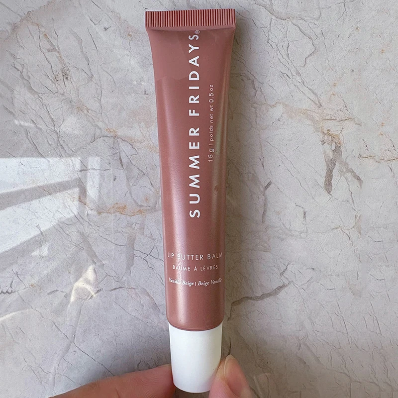 Summer Friday's Vanilla Beige Lip Balm Moisturizing Transparent Lipstick Set Smooth Soft Tube Mirror Lip Gloss Lip Makeupv