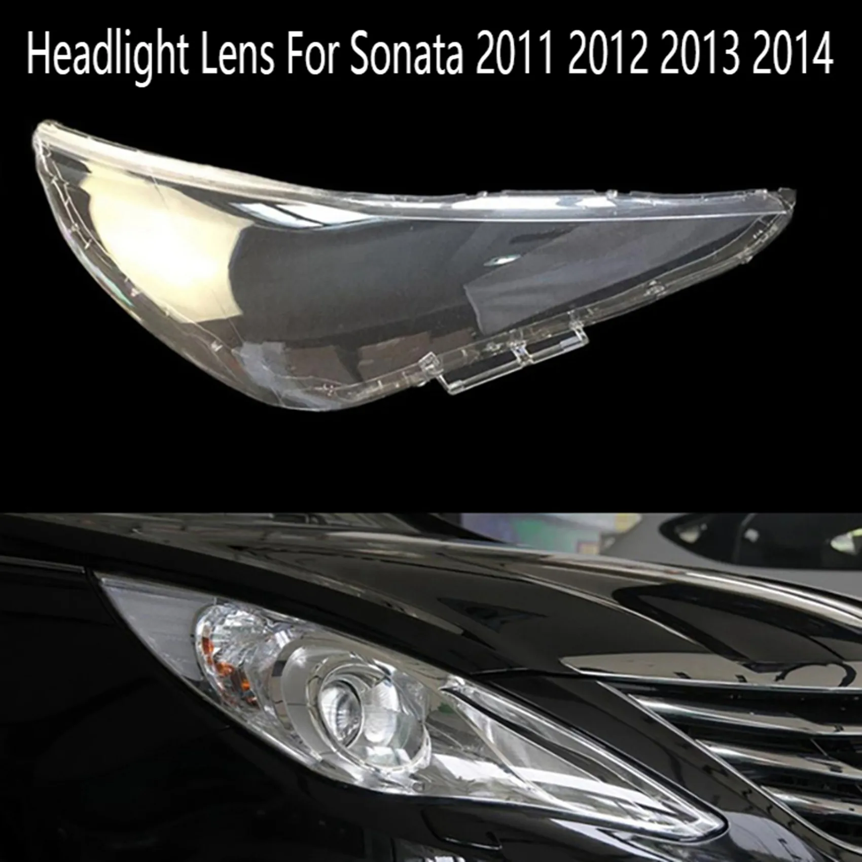 Right Headlight Lens Head Light Lamp Cover Front Car Light Shell for Hyundai Sonata 2011 2012 2013