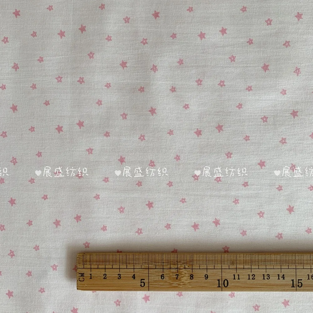 Rosa Baumwollstoff mit Digitaldruck, 140 x 50 cm, 40S, florales Karo-Design für DIY-Heimkleidung, Nähen, Ins-Stil, Damen- und Kinderbekleidung – Detail 6