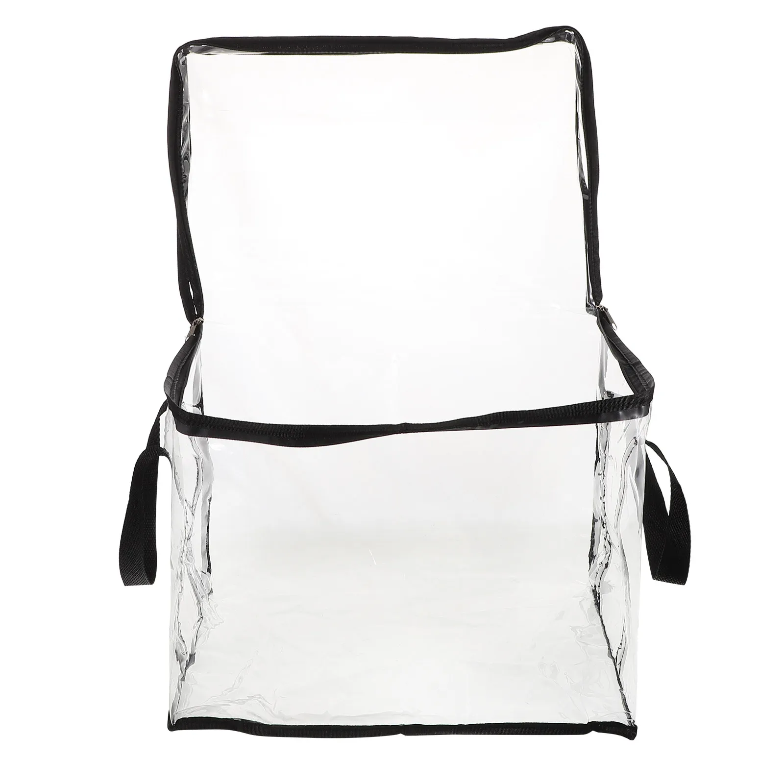 

Portable Collapsible Transparent Book Storage Box Waterproof Clear Organizer for Student Document Storage Cubes Large Capacity