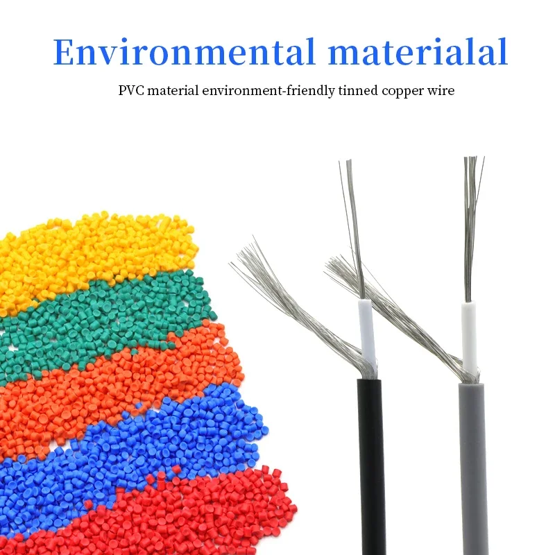 5/10/20 متر UL1185 PVC سلك محمي 28 26 24 22 20 18 16 14 12 10 AWG قناة الصوت أحادي النواة أسلاك الحماية النحاسية الإلكترونية