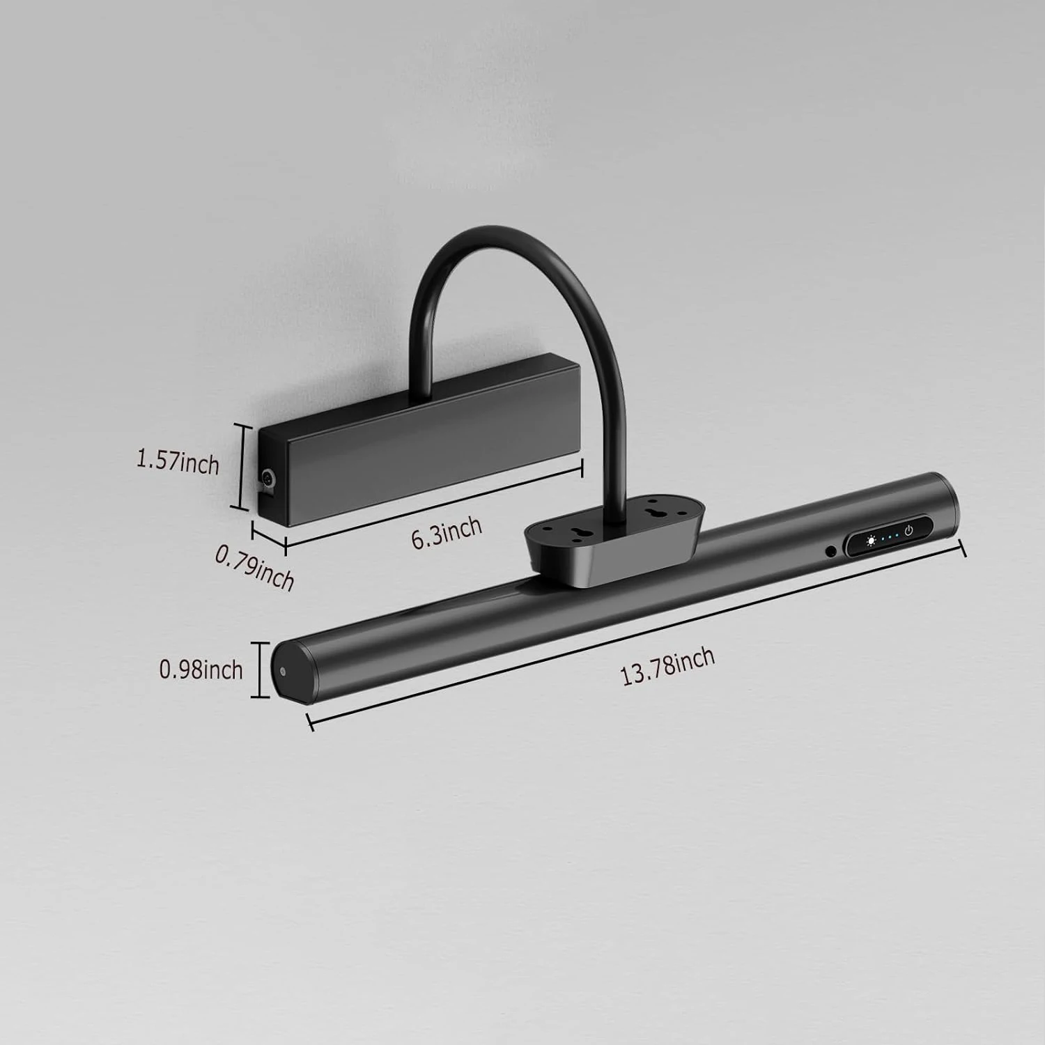 Rechargeable Battery Operated Living Room Wall Sconces Wireless Remote Control Painting Picture Light Wall Lamp Painting Picture