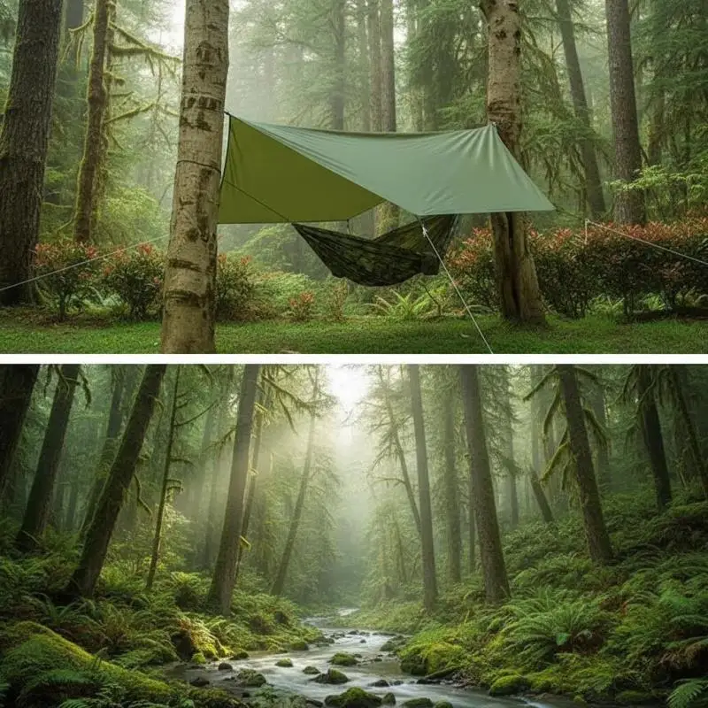 Octagonal Camping Ground Cloth - Waterproof XL Oxford Tarp, Durable Tent Floor Mat for Outdoor Picnic, Hiking & Travel